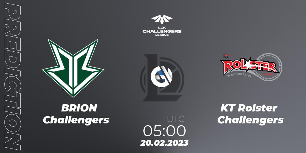 Brion Esports Challengers - KT Rolster Challengers: ennuste. 20.02.2023 at 05:00, LoL, LCK Challengers League 2023 Spring