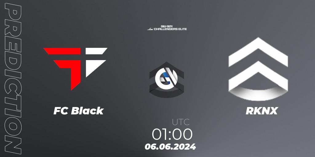 FC Black - RKNX: ennuste. 06.06.2024 at 00:00, Call of Duty, Call of Duty Challengers 2024 - Elite 3: NA