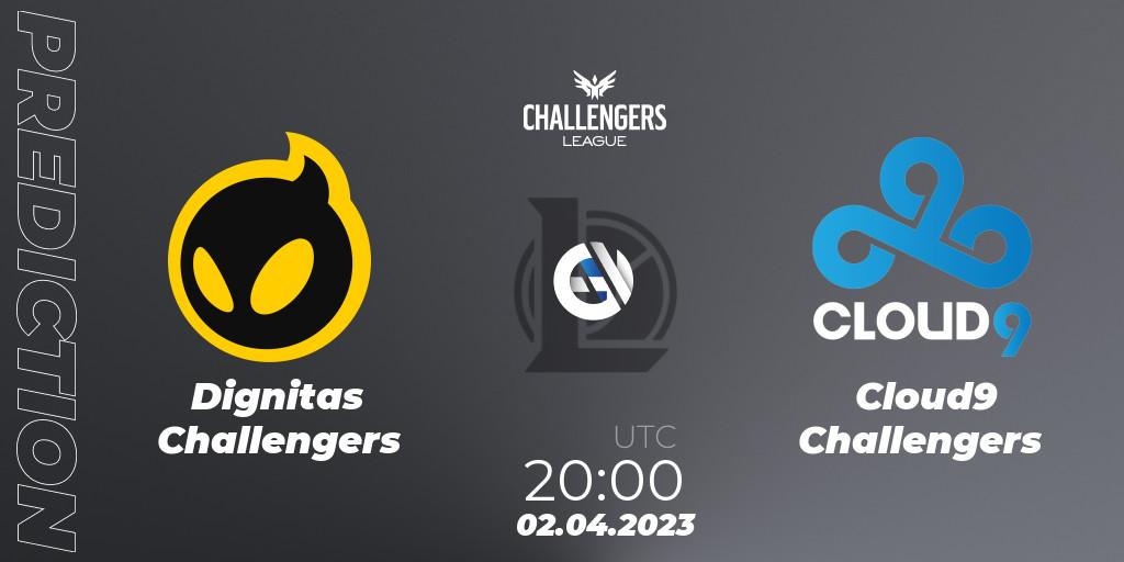 Dignitas Challengers - Cloud9 Challengers: ennuste. 02.04.23, LoL, NACL 2023 Spring - Playoffs