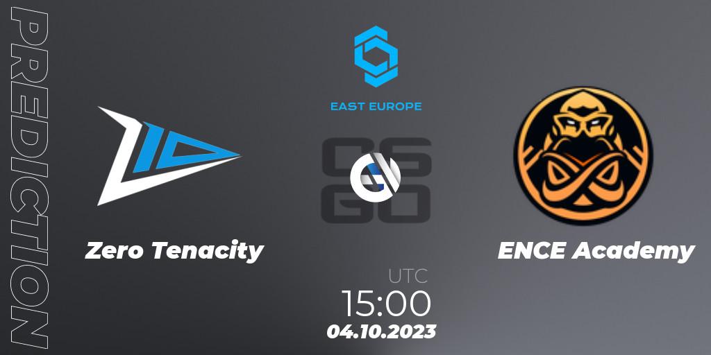 Zero Tenacity - ENCE Academy: ennuste. 04.10.2023 at 15:20, Counter-Strike (CS2), CCT East Europe Series #3: Closed Qualifier