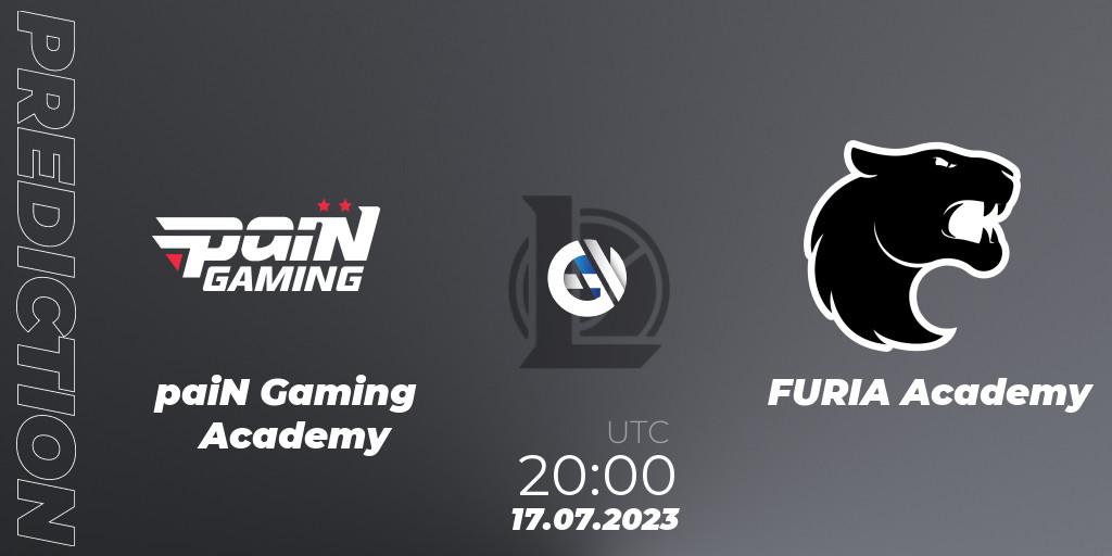 paiN Gaming Academy - FURIA Academy: ennuste. 17.07.2023 at 20:00, LoL, CBLOL Academy Split 2 2023 - Group Stage