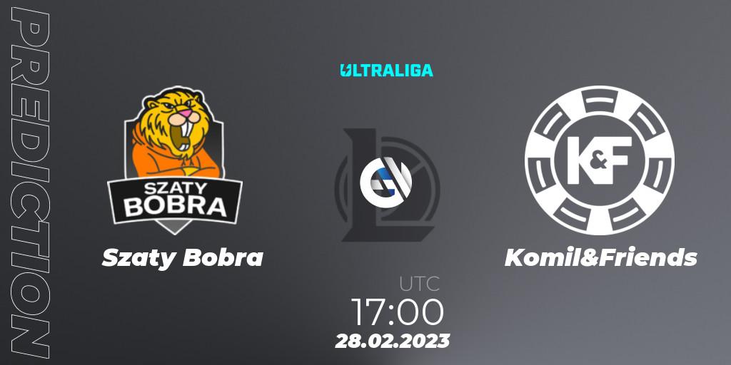Szaty Bobra - Komil&Friends: ennuste. 22.02.2023 at 17:00, LoL, Ultraliga Season 9 - Group Stage
