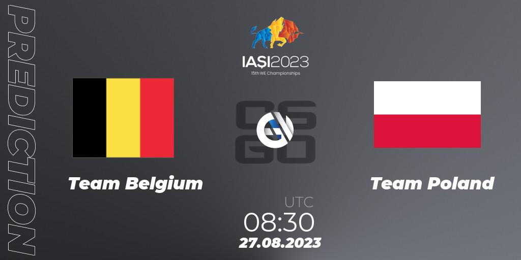 Team Belgium - Team Poland: ennuste. 27.08.2023 at 12:50, Counter-Strike (CS2), IESF World Esports Championship 2023