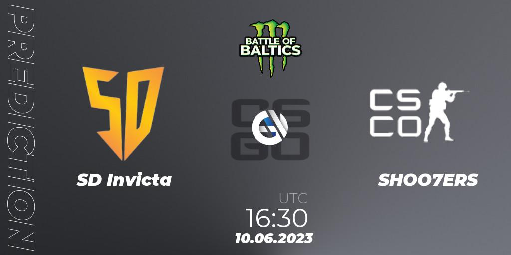 SD Invicta - SHOO7ERS: ennuste. 10.06.2023 at 16:30, Counter-Strike (CS2), Battle of Baltics