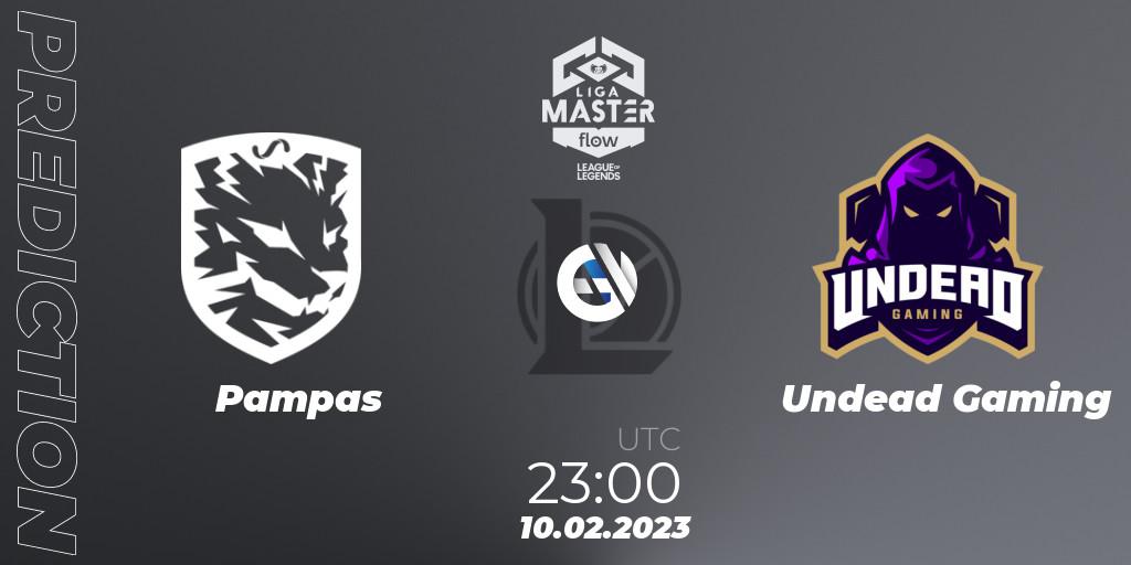 Pampas - Undead Gaming: ennuste. 10.02.23, LoL, Liga Master Opening 2023 - Group Stage
