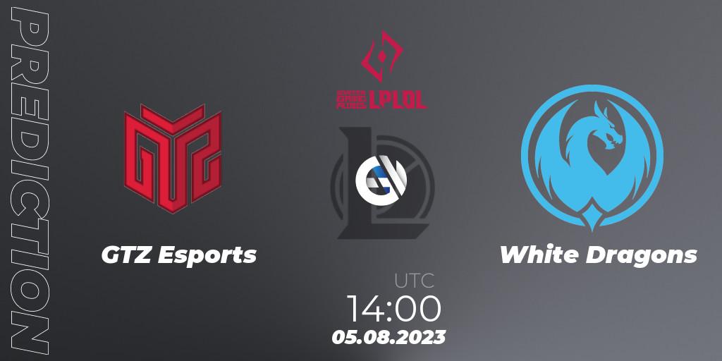 GTZ Esports - White Dragons: ennuste. 05.08.2023 at 14:00, LoL, LPLOL Split 2 2023 - Playoffs