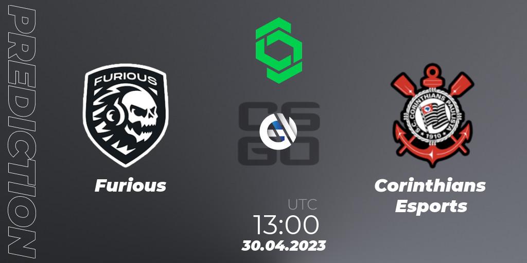 Furious - Corinthians Esports: ennuste. 30.04.2023 at 13:00, Counter-Strike (CS2), CCT South America Series #7