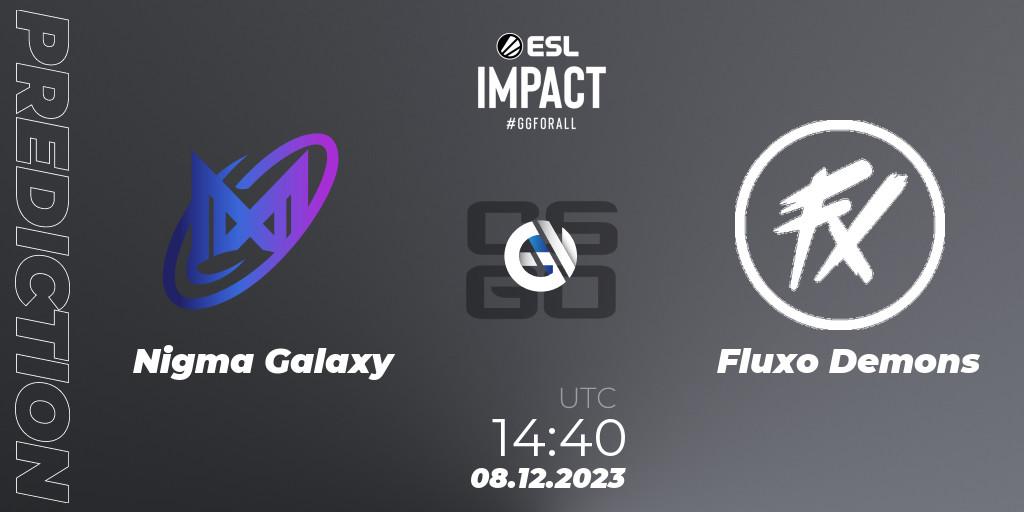 Nigma Galaxy - Fluxo Demons: ennuste. 08.12.2023 at 16:10, Counter-Strike (CS2), ESL Impact League Season 4