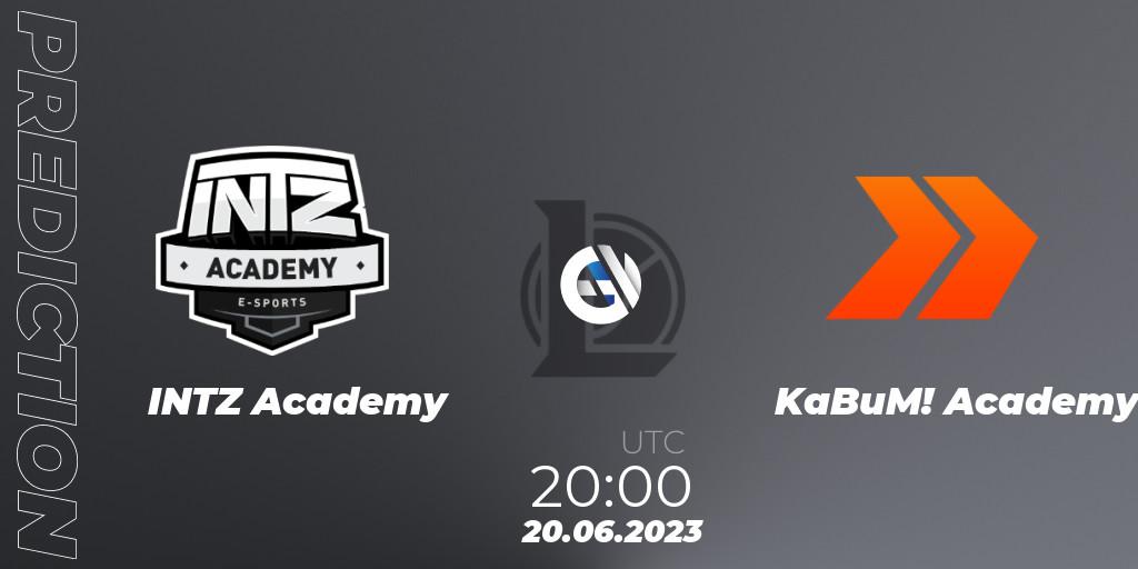INTZ Academy - KaBuM! Academy: ennuste. 20.06.23, LoL, CBLOL Academy Split 2 2023 - Group Stage