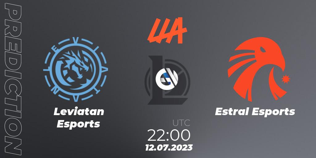 Leviatan Esports - Estral Esports: ennuste. 12.07.2023 at 22:00, LoL, LLA Closing 2023 - Group Stage