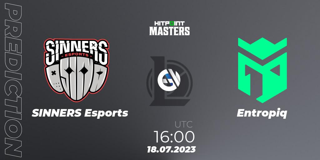 SINNERS Esports - Entropiq: ennuste. 23.06.2023 at 16:00, LoL, Hitpoint Masters Summer 2023 - Group Stage