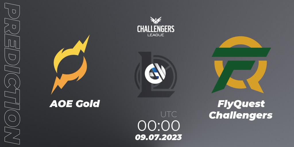 AOE Gold - FlyQuest Challengers: ennuste. 09.07.2023 at 00:00, LoL, North American Challengers League 2023 Summer - Group Stage