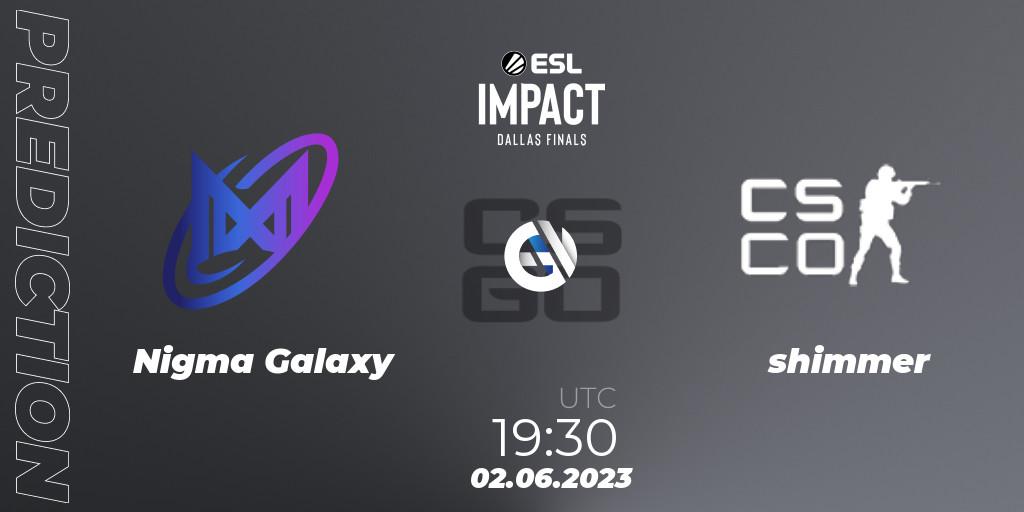 Nigma Galaxy - shimmer: ennuste. 02.06.23, CS2 (CS:GO), ESL Impact League Season 3