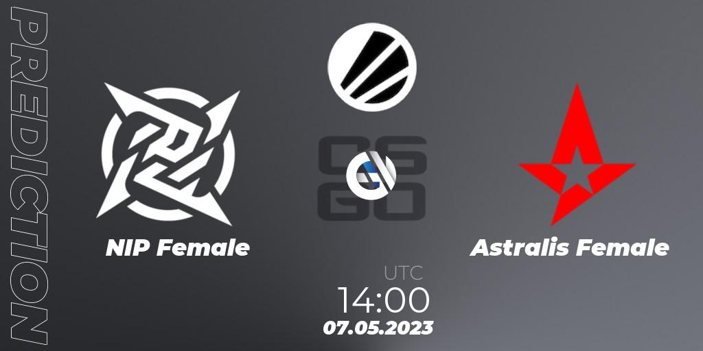 NIP Female - Astralis Female: ennuste. 07.05.2023 at 14:00, Counter-Strike (CS2), ESL Impact Spring 2023 Cash Cup 3 Europe