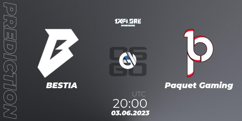 BESTIA - Paquetá Gaming: ennuste. 03.06.23, CS2 (CS:GO), 1XPLORE Latin America Cup 1