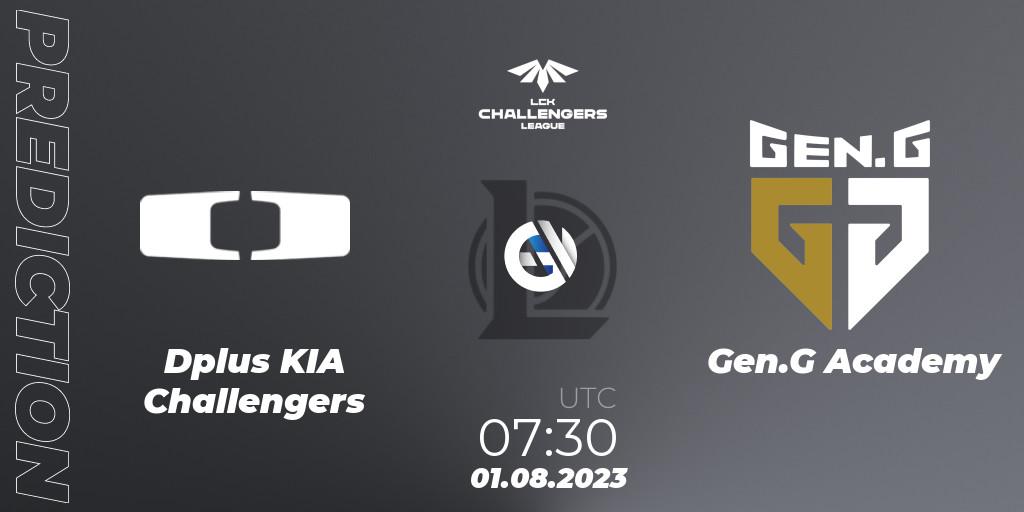 Dplus KIA Challengers - Gen.G Academy: ennuste. 01.08.23, LoL, LCK Challengers League 2023 Summer - Group Stage