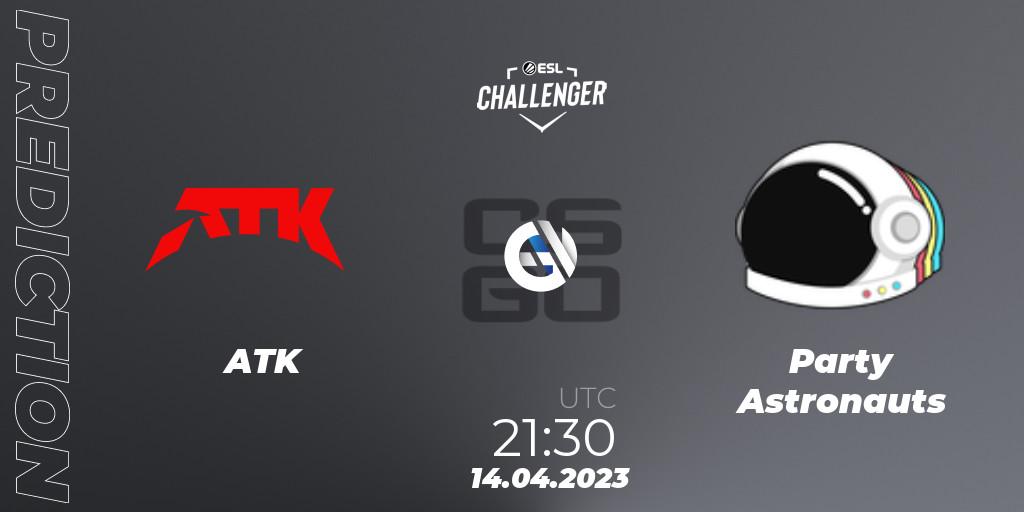 ATK - Party Astronauts: ennuste. 14.04.23, CS2 (CS:GO), ESL Challenger Katowice 2023: North American Qualifier
