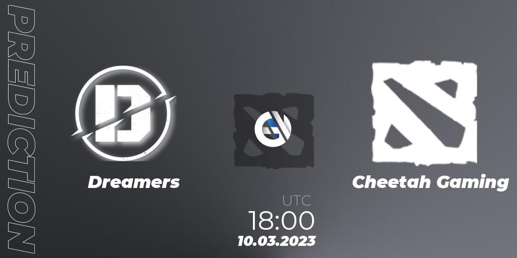 Dreamers - Cheetah Gaming: ennuste. 10.03.2023 at 18:08, Dota 2, TodayPay Invitational Season 4
