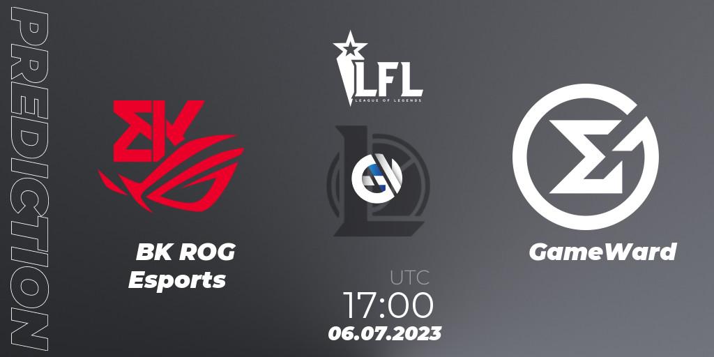 BK ROG Esports - GameWard: ennuste. 06.07.2023 at 16:00, LoL, LFL Summer 2023 - Group Stage