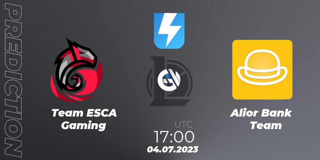 Team ESCA Gaming - Alior Bank Team: ennuste. 27.06.2023 at 16:00, LoL, Ultraliga Season 10 2023 Regular Season