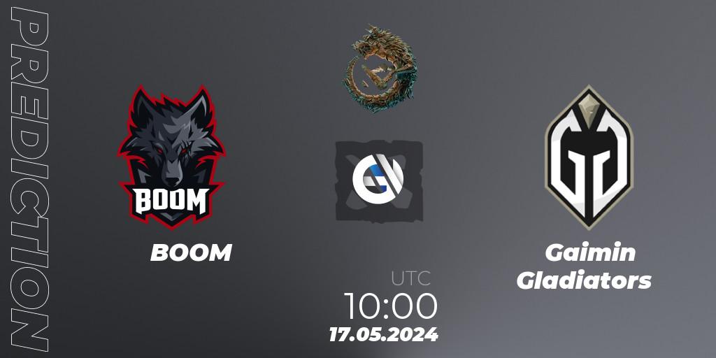 BOOM - Gaimin Gladiators: ennuste. 17.05.2024 at 12:00, Dota 2, PGL Wallachia Season 1