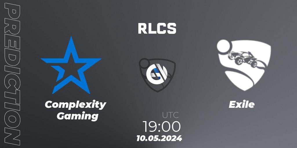 Complexity Gaming - Exile: ennuste. 10.05.2024 at 19:00, Rocket League, RLCS 2024 - Major 2: SAM Open Qualifier 5
