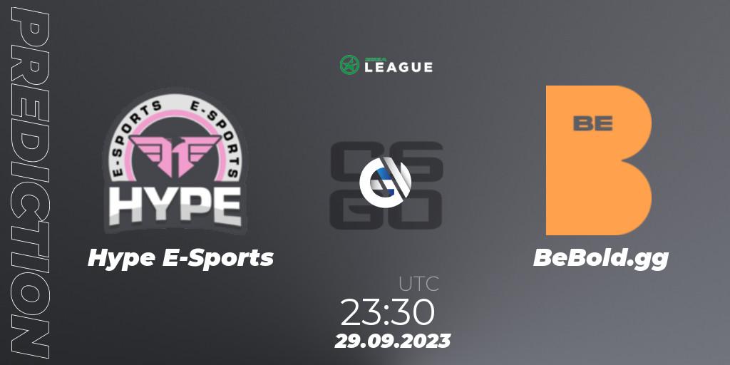 Hype E-Sports - BeBold.gg: ennuste. 29.09.2023 at 23:30, Counter-Strike (CS2), ESEA Season 46: Open Division - South America