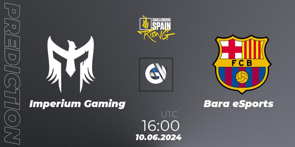 Imperium Gaming - Barça eSports: ennuste. 10.06.2024 at 16:00, VALORANT, VALORANT Challengers 2024 Spain: Rising Split 2