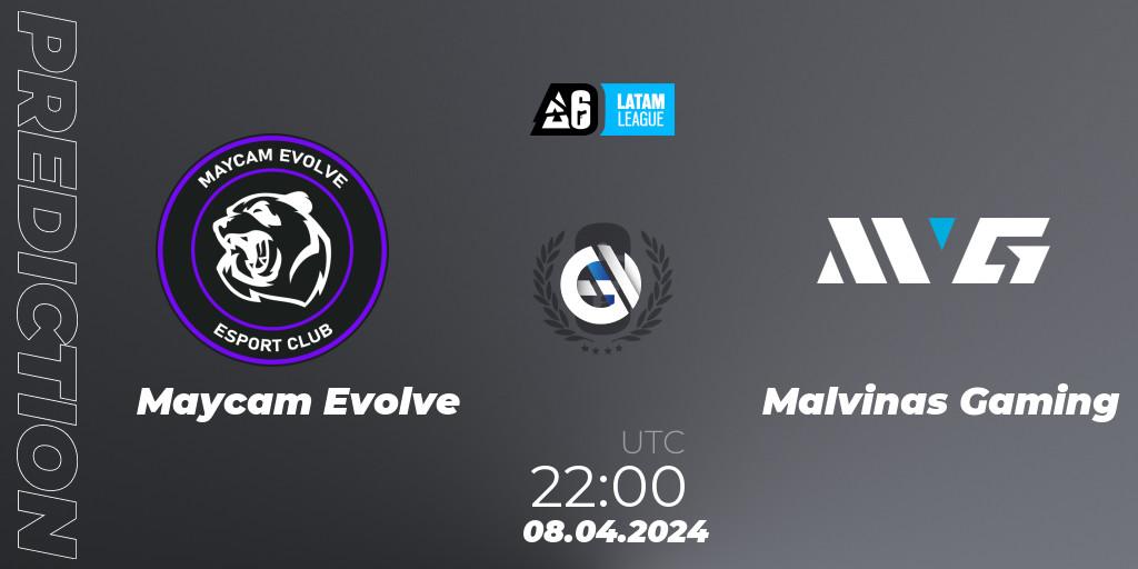 Maycam Evolve - Malvinas Gaming: ennuste. 08.04.2024 at 22:00, Rainbow Six, LATAM League 2024 - Stage 1: LATAM South