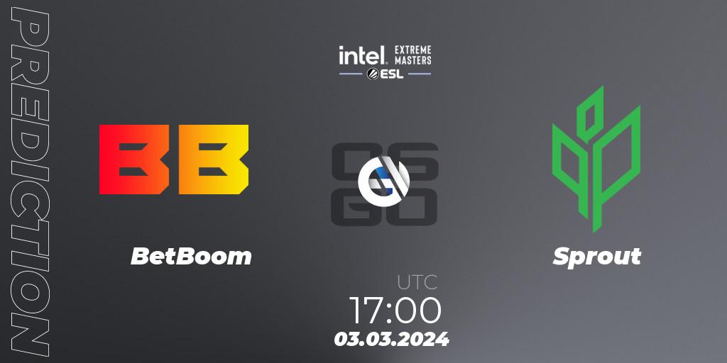 BetBoom - Sprout: ennuste. 03.03.24, CS2 (CS:GO), Intel Extreme Masters Dallas 2024: European Open Qualifier #1