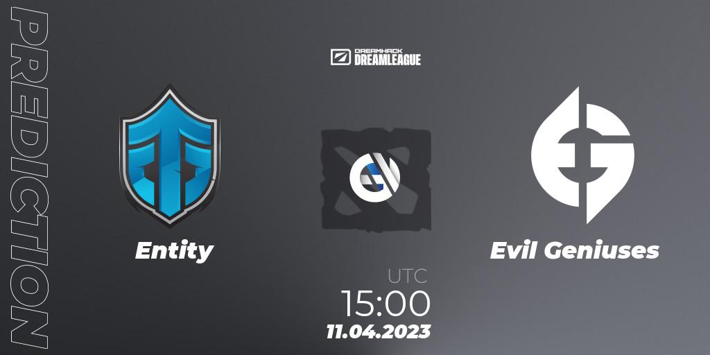 Entity - Evil Geniuses: ennuste. 11.04.2023 at 15:00, Dota 2, DreamLeague Season 19 - Group Stage 1