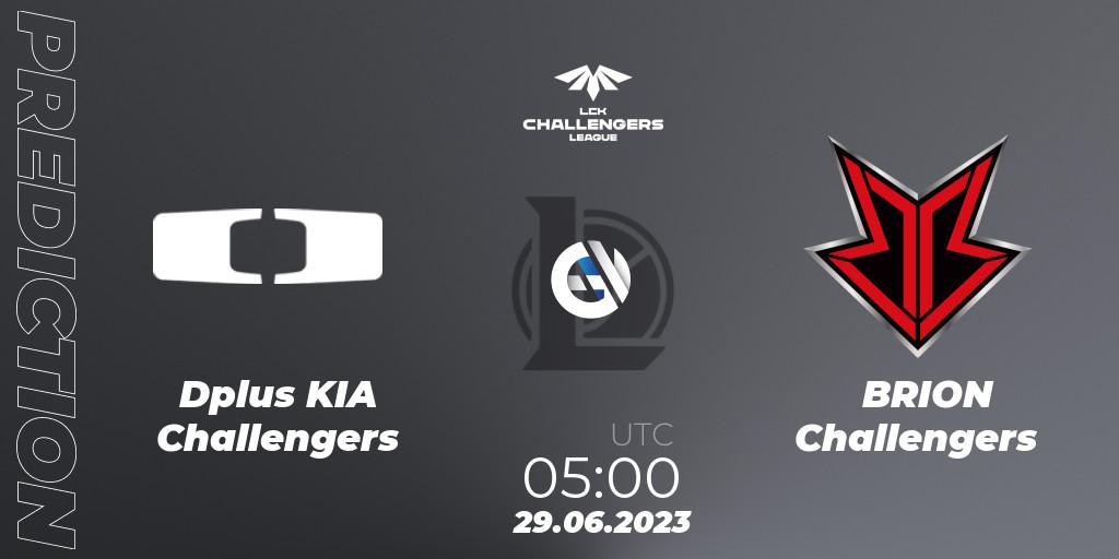 Dplus KIA Challengers - BRION Challengers: ennuste. 29.06.23, LoL, LCK Challengers League 2023 Summer - Group Stage