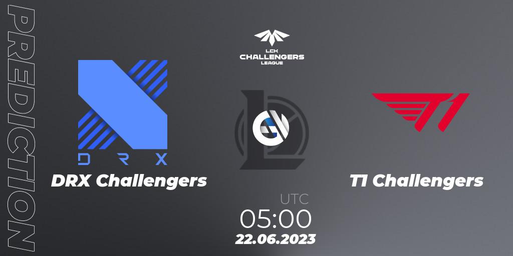 DRX Challengers - T1 Challengers: ennuste. 22.06.23, LoL, LCK Challengers League 2023 Summer - Group Stage
