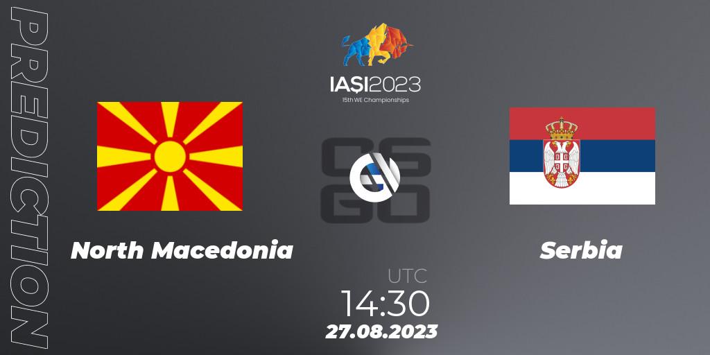 North Macedonia - Serbia: ennuste. 27.08.2023 at 19:30, Counter-Strike (CS2), IESF World Esports Championship 2023