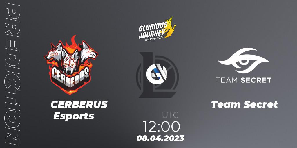 CERBERUS Esports - Team Secret: ennuste. 08.04.2023 at 12:00, LoL, VCS Spring 2023 - Group Stage