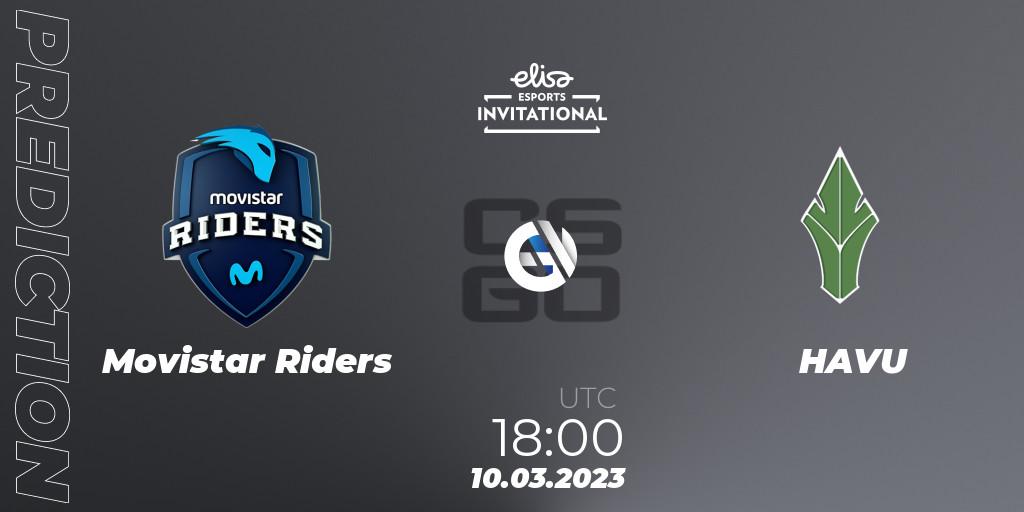 Movistar Riders - HAVU: ennuste. 10.03.23, CS2 (CS:GO), Elisa Invitational Winter 2023