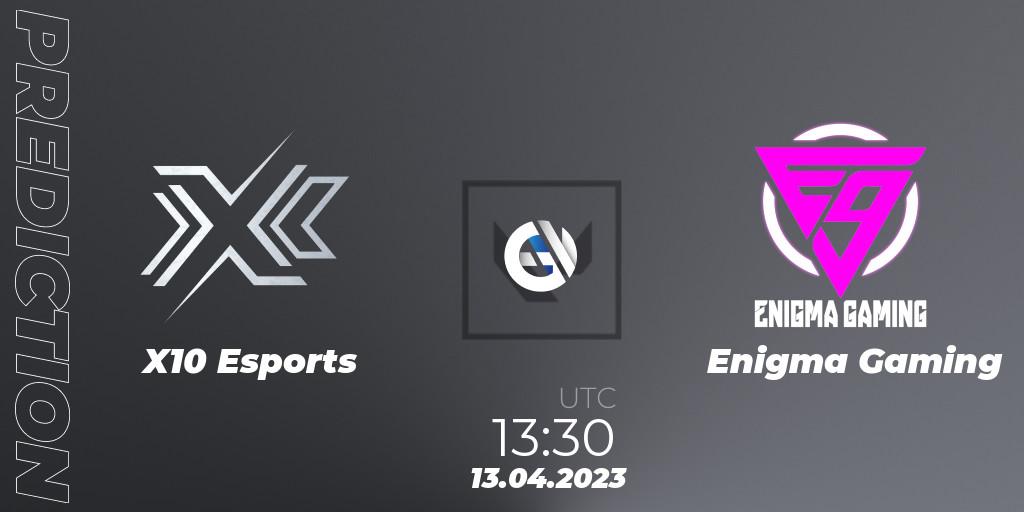 X10 Esports - Enigma Gaming: ennuste. 13.04.23, VALORANT, VALORANT Challengers 2023: Malaysia & Singapore Split 2 - Group stage