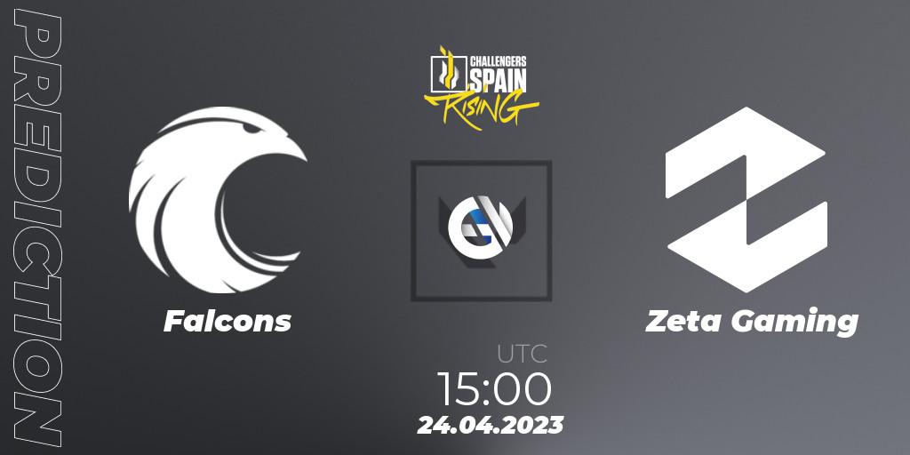 Falcons - Zeta Gaming: ennuste. 24.04.2023 at 15:00, VALORANT, VALORANT Challengers 2023 Spain: Rising Split 2