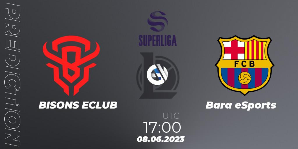 BISONS ECLUB - Barça eSports: ennuste. 08.06.23, LoL, Superliga Summer 2023 - Group Stage