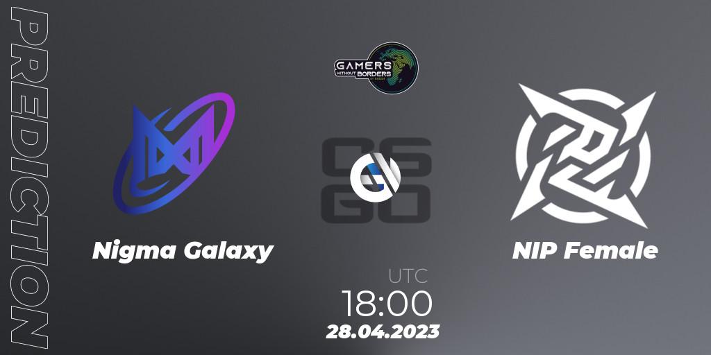 Nigma Galaxy - NIP Female: ennuste. 28.04.2023 at 18:00, Counter-Strike (CS2), Gamers Without Borders Women Charity Cup 2023