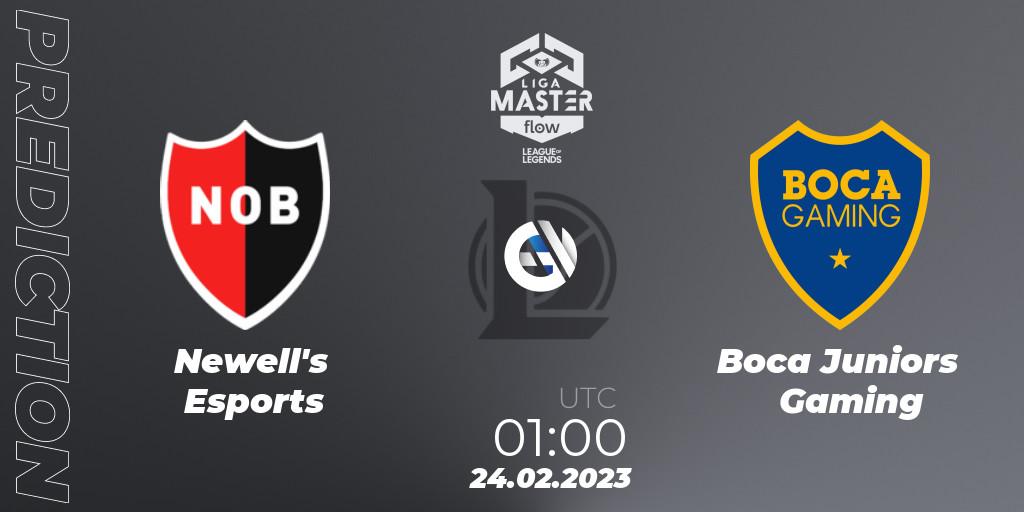 Newell's Esports - Boca Juniors Gaming: ennuste. 24.02.2023 at 01:00, LoL, Liga Master Opening 2023 - Group Stage