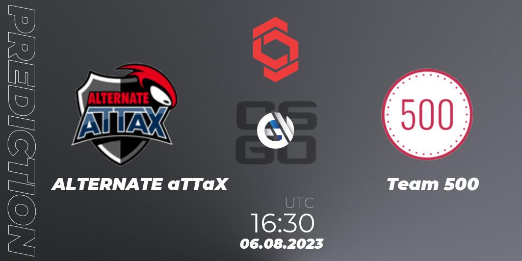 ALTERNATE aTTaX - Team 500: ennuste. 06.08.2023 at 18:05, Counter-Strike (CS2), CCT Central Europe Series #7