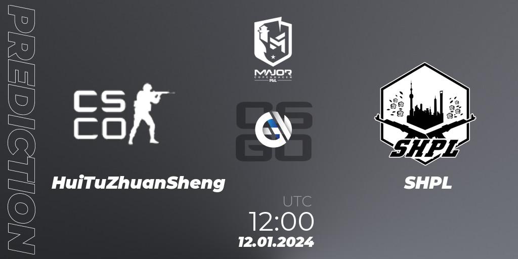 HuiTuZhuanSheng - SHPL: ennuste. 12.01.2024 at 12:00, Counter-Strike (CS2), PGL CS2 Major Copenhagen 2024 China RMR Open Qualifier
