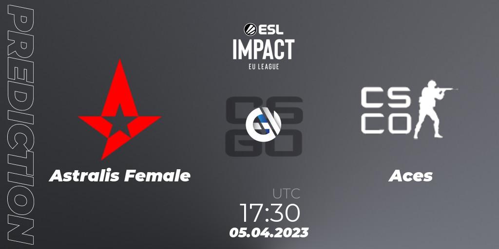 Astralis Female - Aces: ennuste. 05.04.23, CS2 (CS:GO), ESL Impact League Season 3: European Division