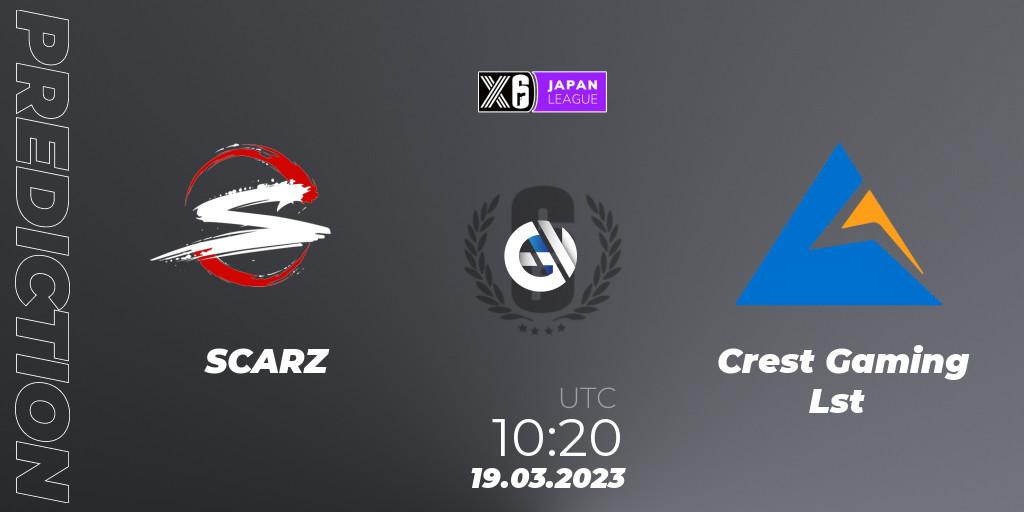 SCARZ - Crest Gaming Lst: ennuste. 19.03.23, Rainbow Six, Japan League 2023 - Stage 1