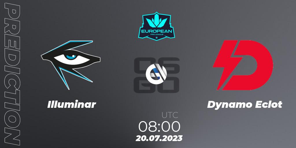 Illuminar - Dynamo Eclot: ennuste. 20.07.2023 at 08:00, Counter-Strike (CS2), European Pro League Season 9
