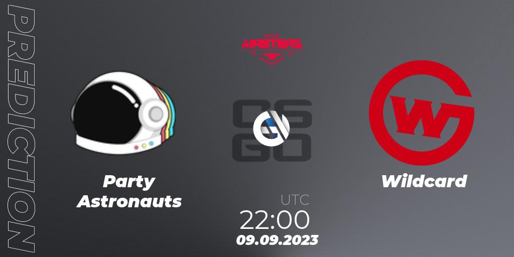Party Astronauts - Wildcard: ennuste. 09.09.2023 at 22:00, Counter-Strike (CS2), Ace North American Masters Fall 2023 - BLAST Premier Qualifier