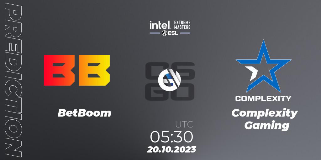 BetBoom - Complexity Gaming: ennuste. 20.10.23, CS2 (CS:GO), IEM Sydney 2023