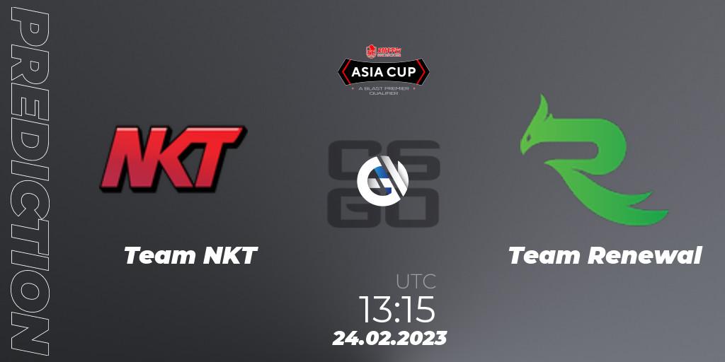Team NKT - Team Renewal: ennuste. 24.02.23, CS2 (CS:GO), 5E Arena Asia Cup Spring 2023 - BLAST Premier Qualifier