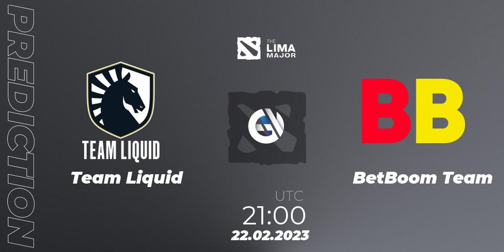 Team Liquid - BetBoom Team: ennuste. 22.02.23, Dota 2, The Lima Major 2023
